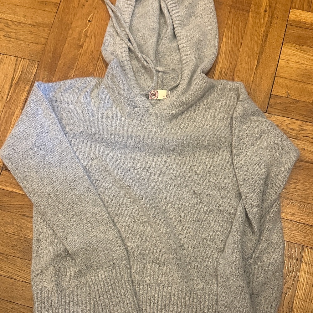 Gray Hooded  Woman’s XS Sweater
